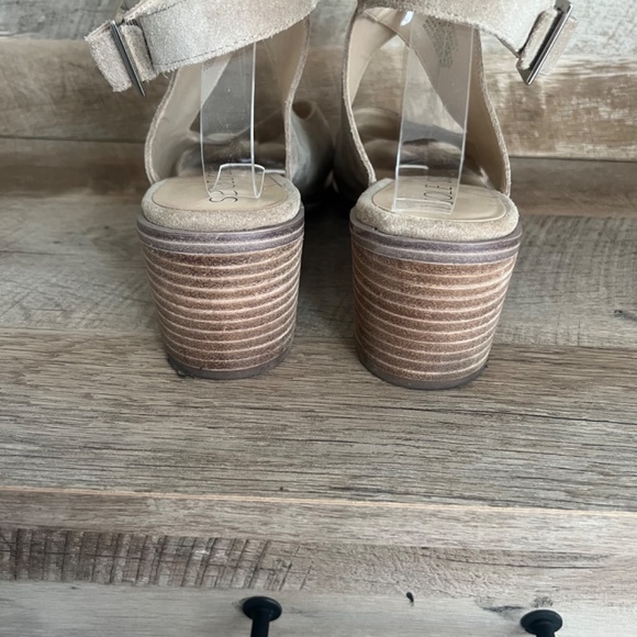 Sole Society suede block heeled sandals 9.5 - Picture 5 of 6